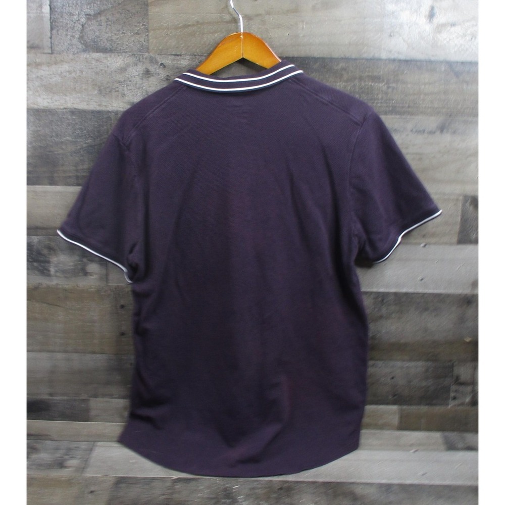Nike Polo Shirt Mens Large Purple Court Challenge Short Sleeve Swoosh Tennis - Picture 3 of 11